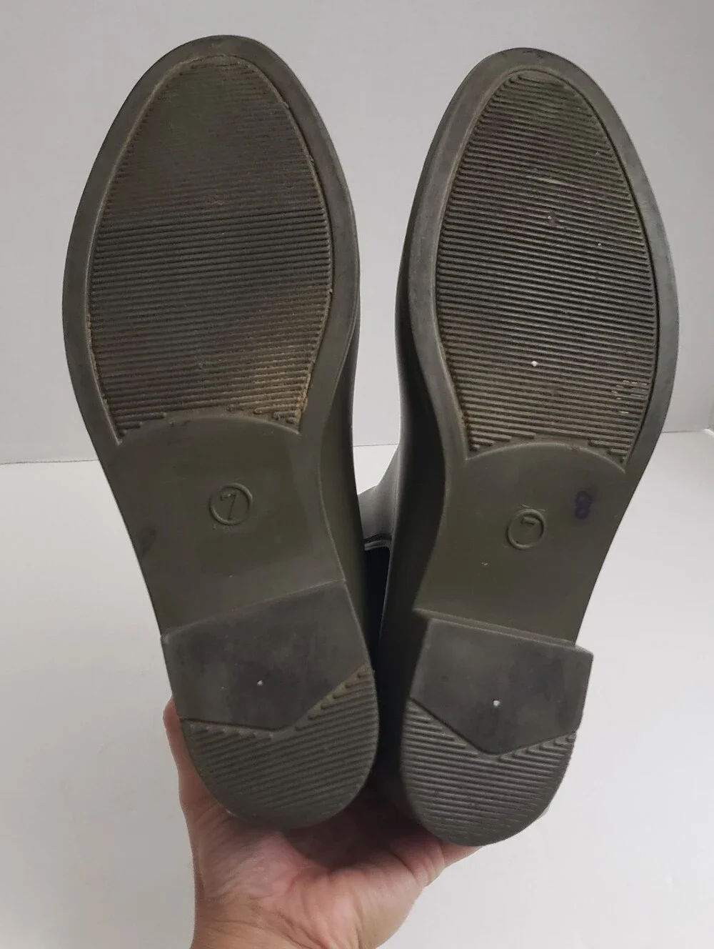 Sz 7 A New Day Olive Green Chelsea Ankle Rain Boots